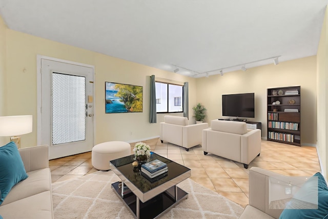 15054 Ashland Way Unit 84, Delray Beach, FL 33484 - living area featuring track lighting and light tile patterned floors