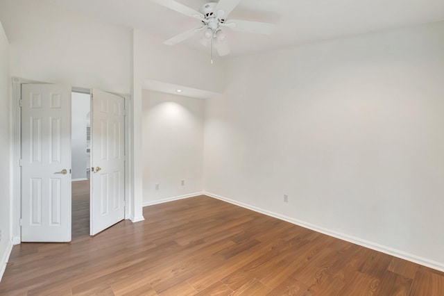7937 Sonora St, Boynton Beach, FL 33437 - spare room with wood finished floors and ceiling fan