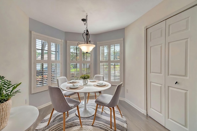 7937 Sonora St, Boynton Beach, FL 33437 - dining space with wood finished floors and baseboards