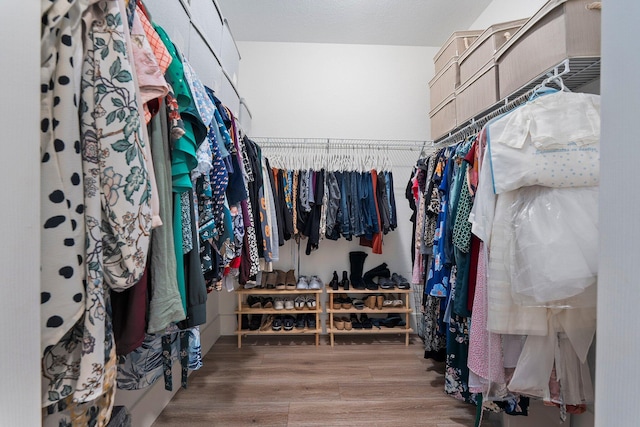 709 SW Sun Cir, Palm City, FL 34990 - walk in closet featuring wood finished floors