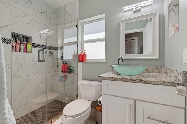 2520 SW Natura Blvd, Deerfield Beach, FL 33441 - full bath with vanity and a marble finish shower