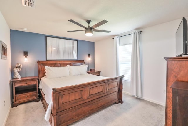 1937 SW Aguero St, Port Saint Lucie, FL 34953 - bedroom featuring light colored carpet and ceiling fan