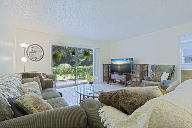 717 S US Highway 1 Unit 108, Jupiter, FL 33477 - living area featuring healthy amount of natural light and a textured ceiling
