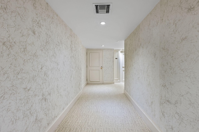 3440 S Ocean Blvd Unit 107S, Palm Beach, FL 33480 - hallway featuring recessed lighting and carpet flooring