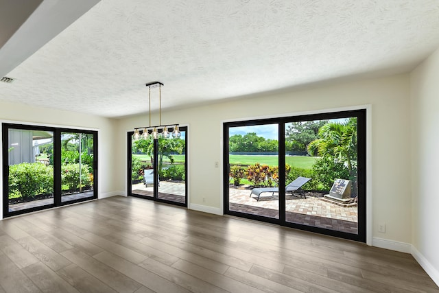 13116 SE Point O Woods Ct, Hobe Sound, FL 33455 - empty room featuring wood finished floors and a textured ceiling