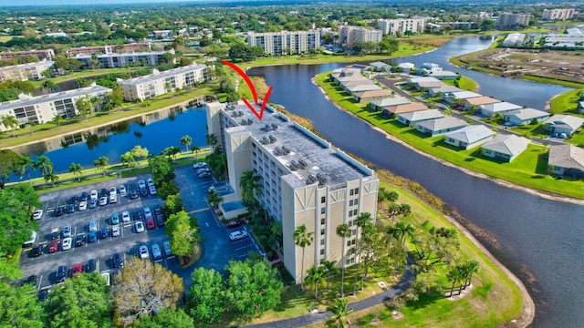 7260 Kinghurst Dr Unit 401, Delray Beach, FL 33446 - bird's eye view of apartment complex and a nearby body of water