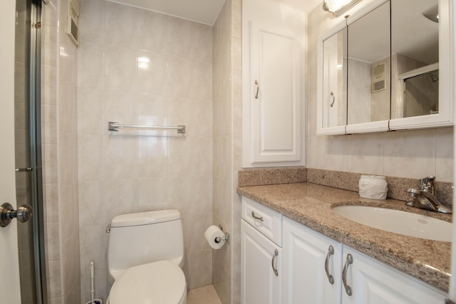 3221 S Ocean Blvd Unit 501, Highland Beach, FL 33487 - full bathroom with vanity and tiled shower