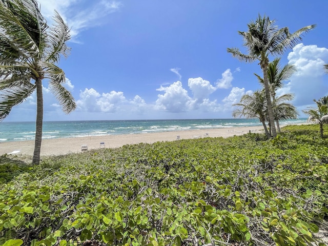 3221 S Ocean Blvd Unit 501, Highland Beach, FL 33487 - water view featuring nearby beach