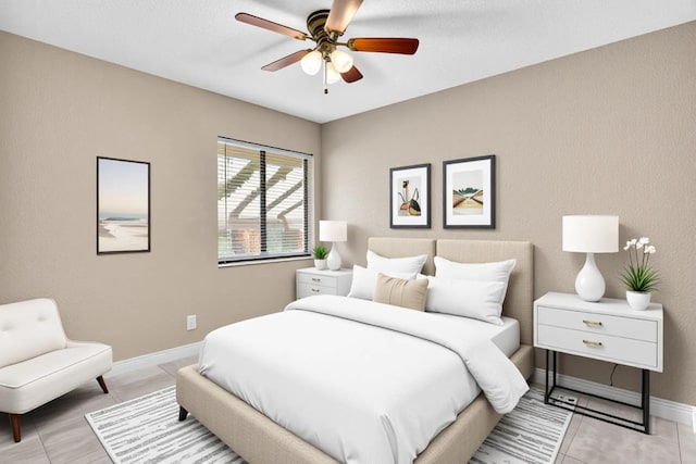 5610 Coach House Cir Unit C, Boca Raton, FL 33486 - bedroom featuring baseboards and ceiling fan
