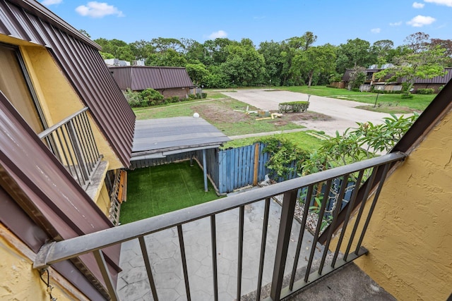 3665 Silver Lace Ln Unit 80, Boynton Beach, FL 33436 - balcony with view of scattered trees