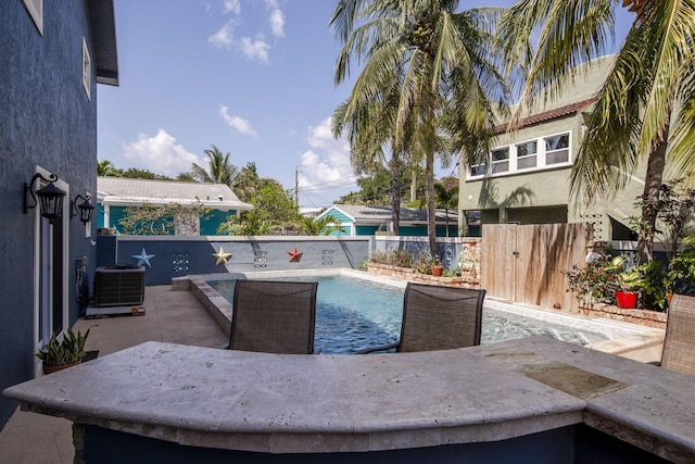 130 S Ocean Breeze, Lake Worth Beach, FL 33460 - view of pool featuring a fenced backyard