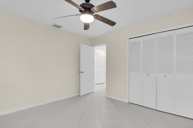 2774 SE Howell Ave, Port Saint Lucie, FL 34952 - unfurnished bedroom featuring a closet and a ceiling fan