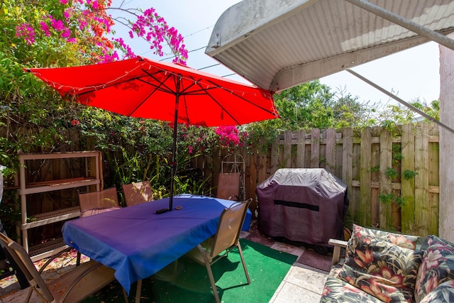 1016 N E St, Lake Worth Beach, FL 33460 - view of patio with grilling area