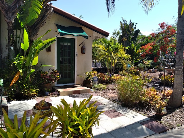 1016 N E St, Lake Worth Beach, FL 33460 - property entrance featuring stucco siding