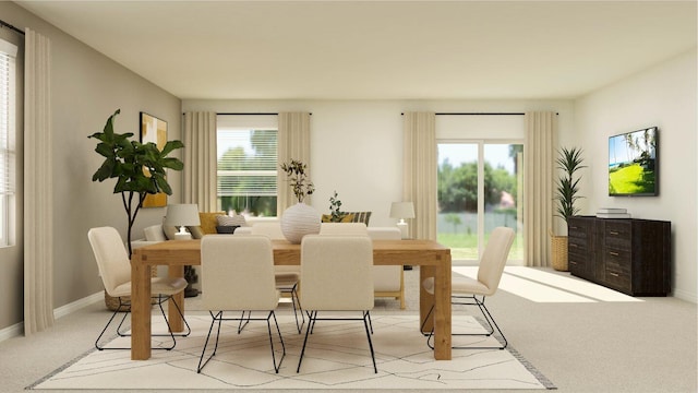 10517 NW Suncrest Loop, Port Saint Lucie, FL 34987 - carpeted dining room featuring baseboards