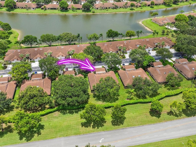 8368 Sunmeadow Ln, Boca Raton, FL 33496 - aerial perspective of suburban area with a large body of water