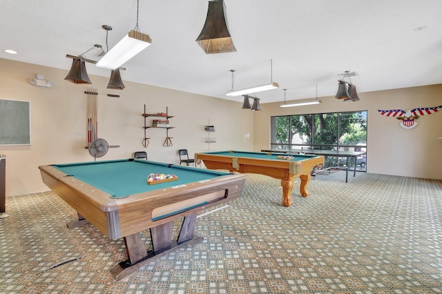 6855 W Broward Blvd Unit 406, Plantation, FL 33317 - recreation room featuring billiards table and carpet flooring