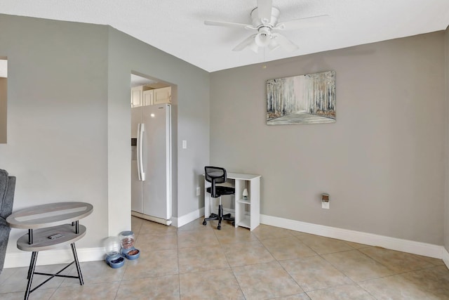 6855 W Broward Blvd Unit 406, Plantation, FL 33317 - unfurnished office featuring ceiling fan and light tile patterned floors