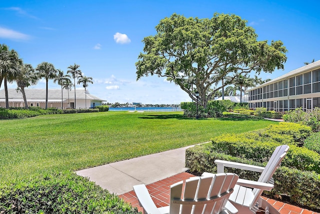 2 Church Ln Unit 115, North Palm Beach, FL 33408 - view of green lawn featuring a water view