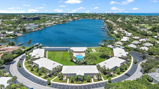 2 Church Ln Unit 115, North Palm Beach, FL 33408 - aerial view of residential area with a large body of water