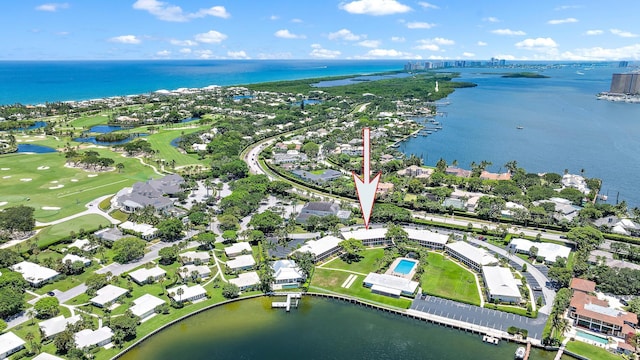 2 Church Ln Unit 115, North Palm Beach, FL 33408 - aerial view of property and surrounding area featuring nearby suburban area