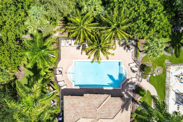 4086 Woodhill Pl, Boynton Beach, FL 33436 - bird's eye view of a pool area