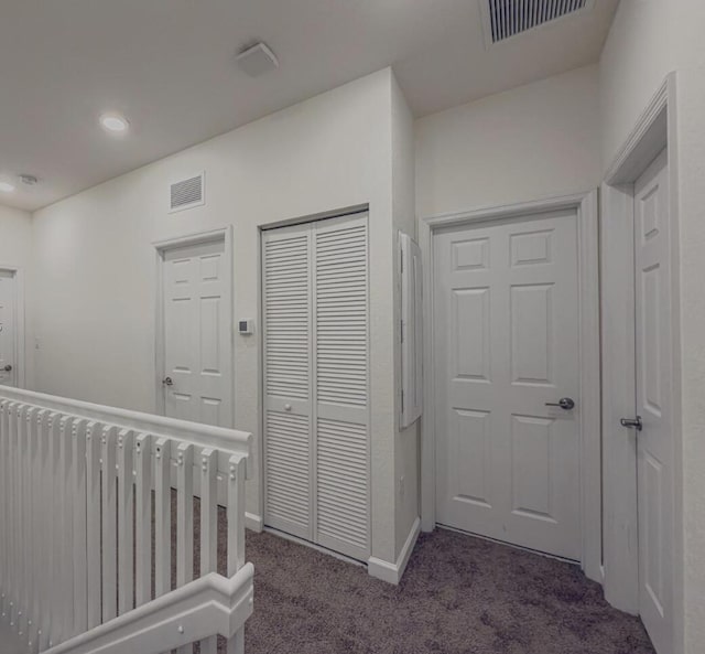 10606 W 33rd Ct, Hialeah, FL 33018 - hall with carpet and recessed lighting