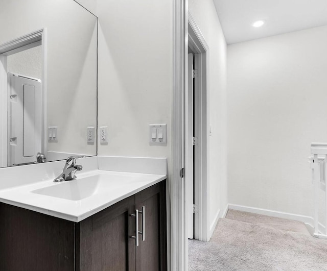 10606 W 33rd Ct, Hialeah, FL 33018 - bathroom with vanity and baseboards