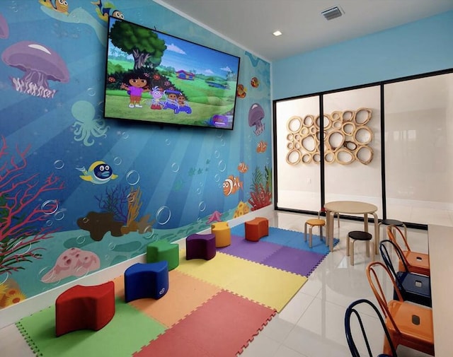 10606 W 33rd Ct, Hialeah, FL 33018 - playroom featuring tile patterned flooring