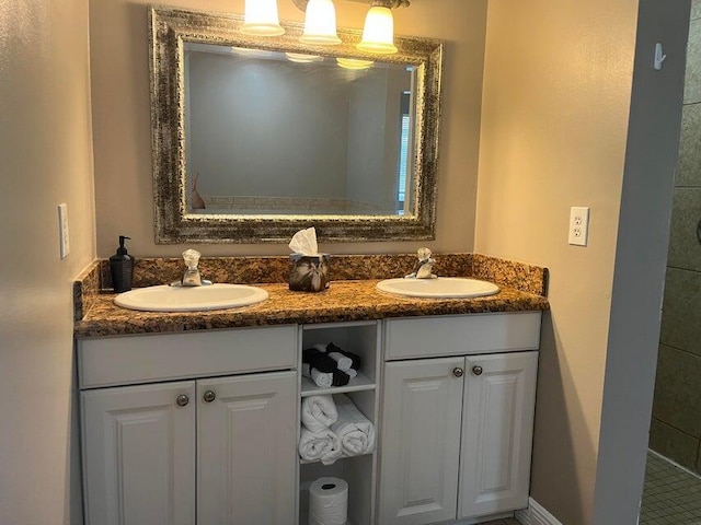 3718 SW Masilunas St, Port Saint Lucie, FL 34953 - full bath with double vanity