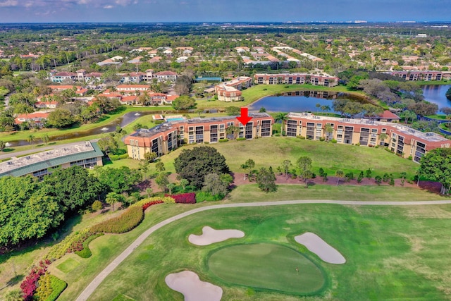 5390 Woodland Lakes Dr Unit 305, Palm Beach Gardens, FL 33418 - aerial view of a golf course and a nearby body of water