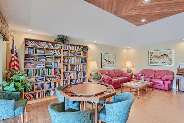 5390 Woodland Lakes Dr Unit 305, Palm Beach Gardens, FL 33418 - living area with recessed lighting and wood finished floors