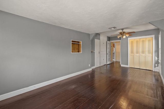 909 N L St, Lake Worth Beach, FL 33460 - empty room with wood-type flooring and ceiling fan