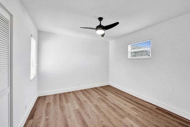4110 NW 10th St, Delray Beach, FL 33445 - unfurnished bedroom featuring wood finished floors, a closet, and ceiling fan