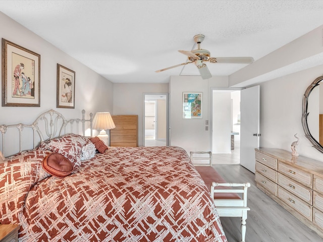 5869 Sugar Palm A Ct Unit A, Delray Beach, FL 33484 - bedroom with light wood-style flooring and ceiling fan