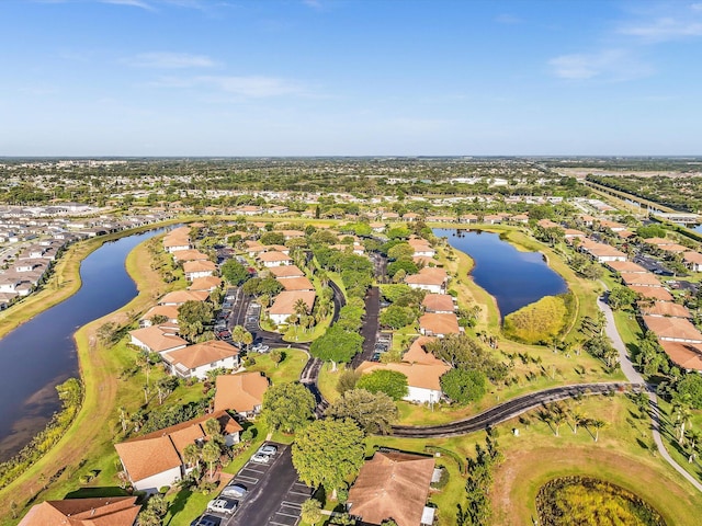 5869 Sugar Palm A Ct Unit A, Delray Beach, FL 33484 - aerial view of property and surrounding area featuring nearby suburban area and a nearby body of water