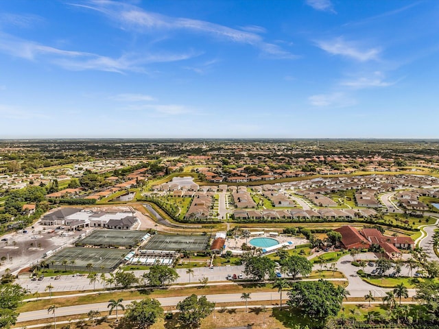 5869 Sugar Palm A Ct Unit A, Delray Beach, FL 33484 - aerial overview of property's location with nearby suburban area and a pool