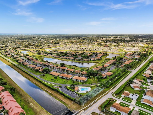 5869 Sugar Palm A Ct Unit A, Delray Beach, FL 33484 - aerial overview of property's location with nearby suburban area and a large body of water