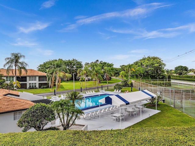 5869 Sugar Palm A Ct Unit A, Delray Beach, FL 33484 - community pool featuring a patio