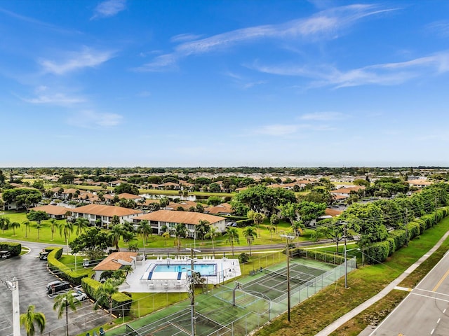 5869 Sugar Palm A Ct Unit A, Delray Beach, FL 33484 - aerial view of residential area with a pool area