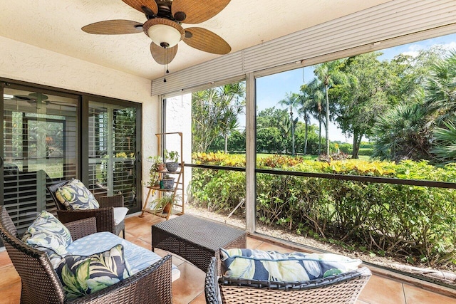 6662 Boca Del Mar Dr Unit 118, Boca Raton, FL 33433 - sunroom / solarium featuring ceiling fan
