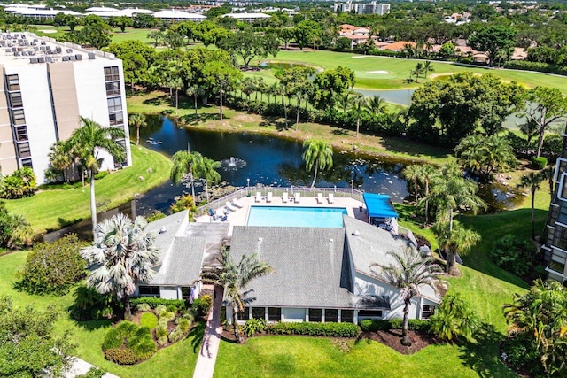 6662 Boca Del Mar Dr Unit 118, Boca Raton, FL 33433 - drone / aerial view of a large body of water and a golf club