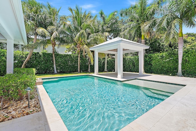 104 Hillcrest Dr, Sewalls Point, FL 34996 - view of swimming pool featuring a gazebo