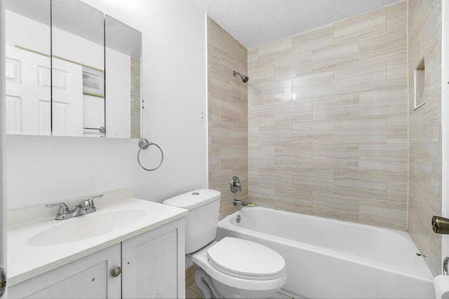 841 Summit Lake Dr, West Palm Beach, FL 33406 - full bath with shower / bath combination, vanity, and a textured ceiling