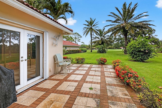 2 Fairway Dr, Boynton Beach, FL 33436 - view of patio with french doors