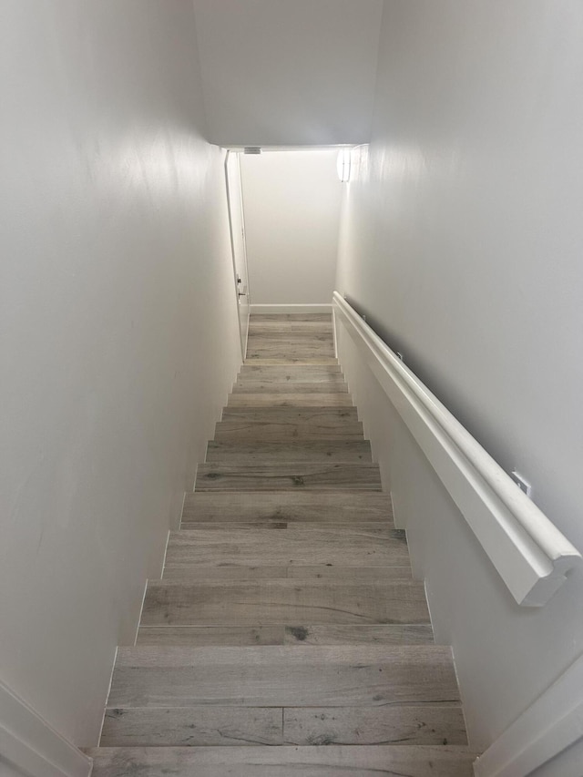 5710 Coach House F Cir Unit F, Boca Raton, FL 33486 - stairway with wood finished floors