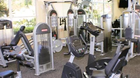 5129 Elpine Way, Riviera Beach, FL 33418 - gym featuring carpet flooring