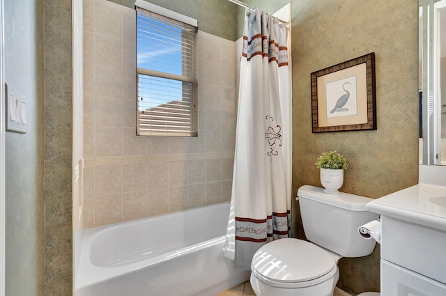 6404 Dorsay Ct, Delray Beach, FL 33484 - bathroom featuring vanity and shower / bath combo with shower curtain