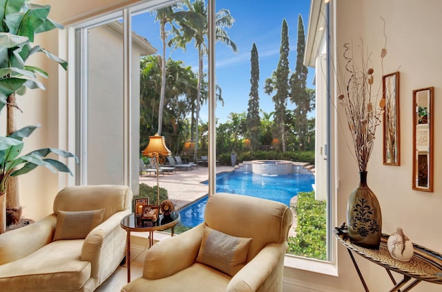 6404 Dorsay Ct, Delray Beach, FL 33484 - view of pool featuring a pool with connected hot tub