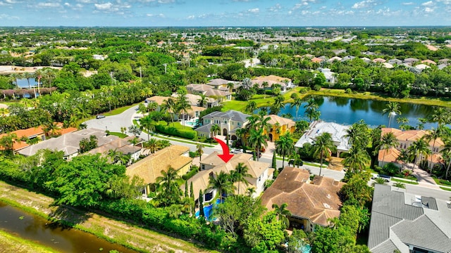 6404 Dorsay Ct, Delray Beach, FL 33484 - aerial perspective of suburban area featuring a large body of water